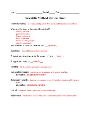 scientific method story worksheet answer key pdf